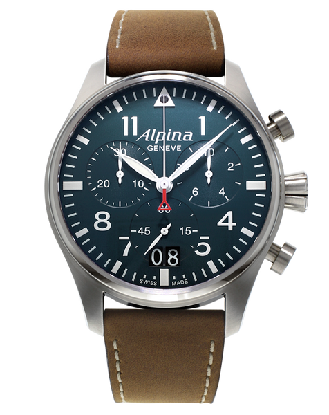 Alpina AL-372LBN4V6 Startimer Pilot Big Date Blue Dial