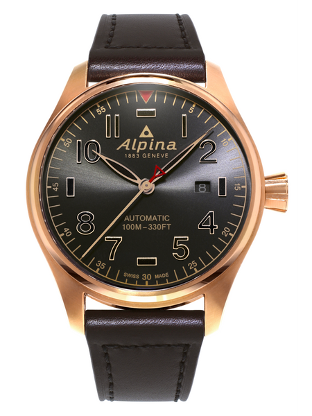 Alpina AL-525GG4S4 Startimer Pilot Shadow Line Automatic Rose Gold Case