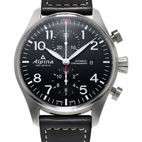 Alpina AL-725B4S6 Startimer Pilot Chronograph Black Dial