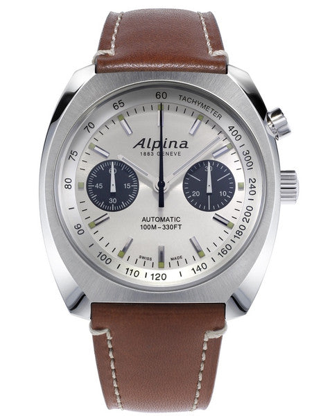 Alpina AL-727SS4H6 Startimer Pilot Heritage Chronograph Silver Dial