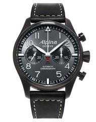 Alpina AL-860GB4FBS6 Startimer Pilot Manufacture Chronograph Blackstar Black Dial