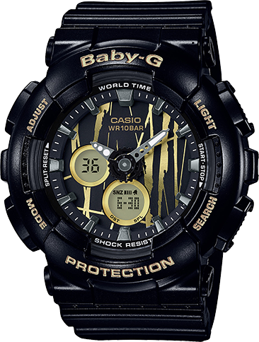 Casio G-Shock Baby-G Ana-Digital Scratch Pattern BA-120SP-1A