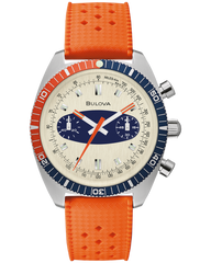 Bulova 98A254 Surfboard Chronograph A Stainless Steel Watch Orange