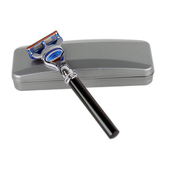 Hirsh Luxury Razor - Black Resin with Aluminum Core - Gillette Fusion