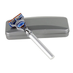 Hirsh Luxury Razor - Silver Resin with Aluminum Core - Gillette Fusion