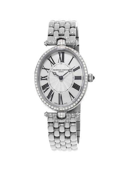 Frederique Constant FC-200MPW2VD6B Classics Art Deco Oval Mother of Pearl 76 Diamonds