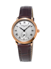 Frederique Constant FC-235M1S4 Slimline Ladies Small Seconds Rose Gold Silver Dial