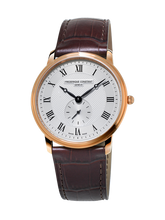 Frederique Constant FC-235M4S4 Slimline Ladies Small Seconds Rose Gold Silver Dial