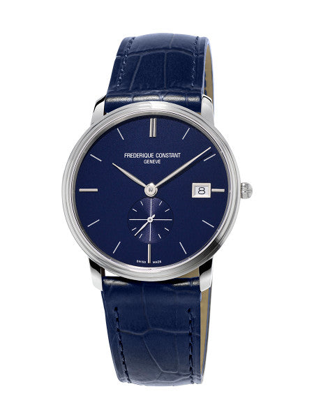 Frederique Constant FC-245N4S6 Slimline Gents Small Seconds Stainless Steel Blue Dial