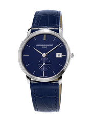 Frederique Constant FC-245N4S6 Slimline Gents Small Seconds Stainless Steel Blue Dial