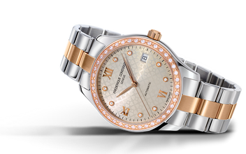 Frederique Constant FC-303LGD3BD2B Ladies Automatic Double Heart Beat Stainless Steel Bracelet  Rose Gold Light Grey Dial