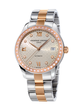 Frederique Constant FC-303LGD3BD2B Ladies Automatic Double Heart Beat Stainless Steel Bracelet  Rose Gold Light Grey Dial