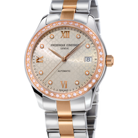 Frederique Constant FC-303LGD3BD2B Ladies Automatic Double Heart Beat Stainless Steel Bracelet  Rose Gold Light Grey Dial