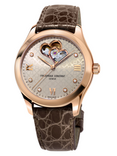 Frederique Constant FC-310LGDHB3B4 Ladies Automatic Double Heart Beat Rose Gold Light Gray Dial