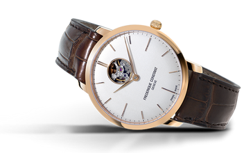 Frederique Constant FC-312V4S4 Slimline Heart Beat Automatic Rose Gold Silver Dial