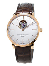 Frederique Constant FC-312V4S4 Slimline Heart Beat Automatic Rose Gold Silver Dial