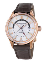 Frederique Constant FC-350VT4H4 Yacht Timer GMT Rose Gold Silver Dial