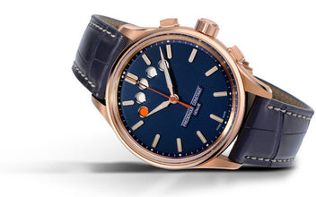 Frederique Constant Yacht Timer Regatta Countdown Rose Gold Blue Dial