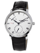 Frederique Constant FC-723WR3S6 Slimline Power Reserve Manufacture Stainless Steel Silver Dial