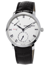 Frederique Constant FC-723WR3S6 Slimline Power Reserve Manufacture Stainless Steel Silver Dial