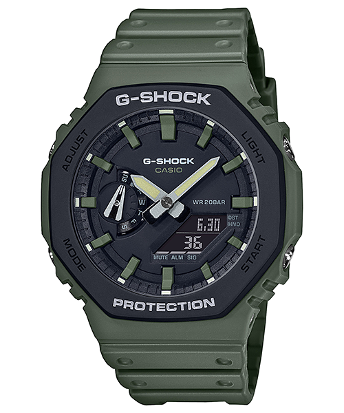 G-Shock GA2110SU-3A CasiOak Green Accent Ultra Thin