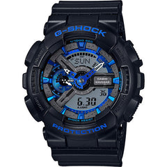 Casio G-Shock Ana-Digital XL Black & Blue GA110CB-1A