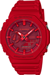 Casio G-Shock GA2100-1A4 Carbon Slim Simple Design Red