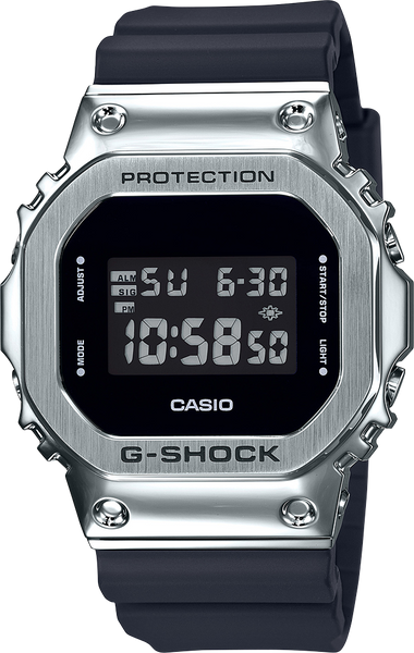 G-Shock GM5600-1 Stainless Steel Square Face