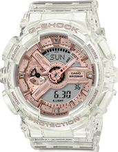 G-Shock GMAS110SR-7A Rose Gold Transparent