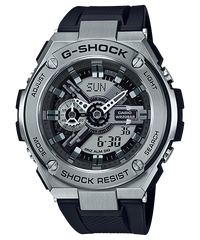 G-Shock G-Steel Black and Stainless Steel GST410-1A