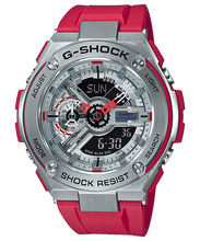 G-Shock G-Steel Red and Stainless Steel GST410-4A