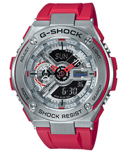 G-Shock G-Steel Red and Stainless Steel GST410-4A