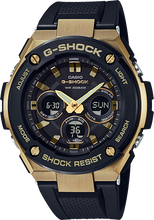 G-Shock G-Steel Black and Gold GSTS300G-1A9