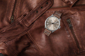 Laco Pilot Watches Basic Augsburg 42 Taupe 862116