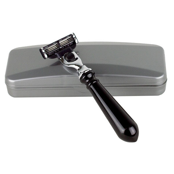 Hirsh Luxury Razor - Black Resin - Gillette Mach 3 (HL-M15KS)