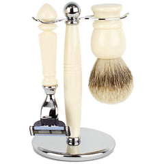 Hirsh Luxury Shaving Set - Ivory Resin - Mach 3