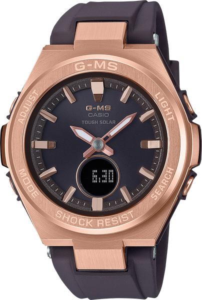 G-Shock MSGS200G-5A G-MS Pink Gold Color Black Band