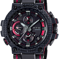G-Shock MTGB1000XBD-1 MT-G Red Accent Carbon Fiber Bezel Smartphone Enabled Solar Watch