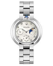 Bulova 96P213 Rubaiyat Goddess of Time Day Date Moonphase Stainless Steel Watch