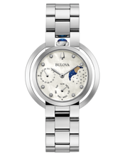 Bulova 96P213 Rubaiyat Goddess of Time Day Date Moonphase Stainless Steel Watch