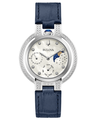 Bulova 96R237 Rubaiyat Goddess of Time 78 Diamonds Moonphase Watch