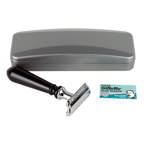 Resin Razor Hirsh Luxury Razor - Black Resin - Double Edge Safety Razor – Arizona ...
