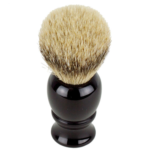 Hirsh Luxury Silvertip Badger Shaving Brush - Black (hl-sb15k)