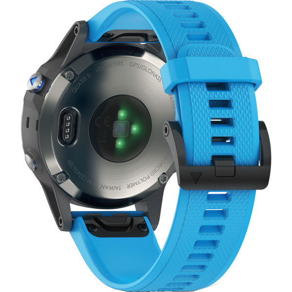 Garmin Quatix 5 GPS Watch Stainless Steel with Blue Band