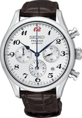 Seiko Presage SRQ025 White Dial Chronograph