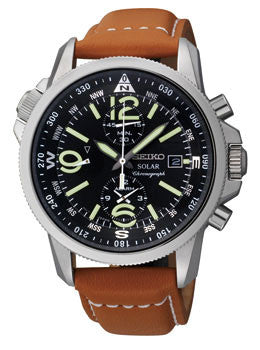 Seiko Solar Alarm Chronograph SSC081