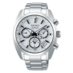 Seiko Astron SSH047 GPS Solar White Dial