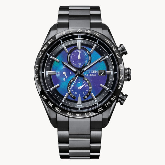 Citizen AT8285-68Z Hakuto-R Atomic Timekeepeing Super Titanium Purple Dial