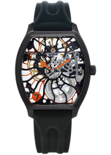 Claude Meylan 6047-NO Tortue Rainbow Mechanical Orange Black Movement
