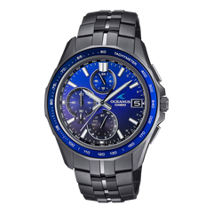 Casio OCWS7000B-2A Oceanus Manta Elegance Blue Dial Black